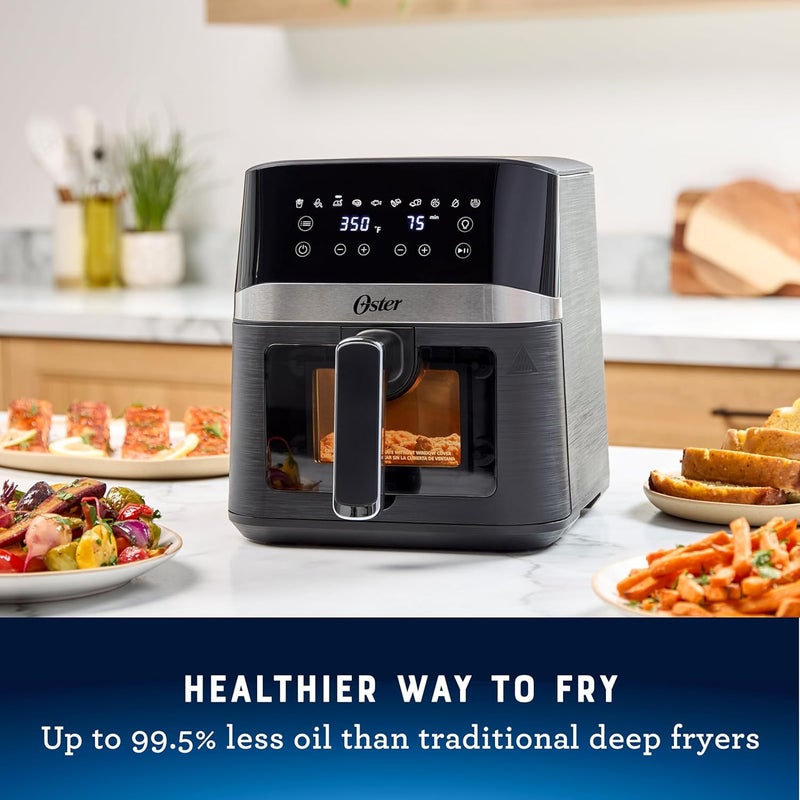 Oster Compact Air Fryer, 4-Quart Digital Airfryer with Window, Easy-to-Use Countertop Air Fryer - Image 5